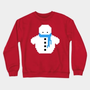 Cute Christmas Pixel Snowman Crewneck Sweatshirt